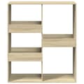 Miniatyrbilde 5 av 11: vidaXL Bokhylle/romdeler sonoma eik 100x33x115 cm