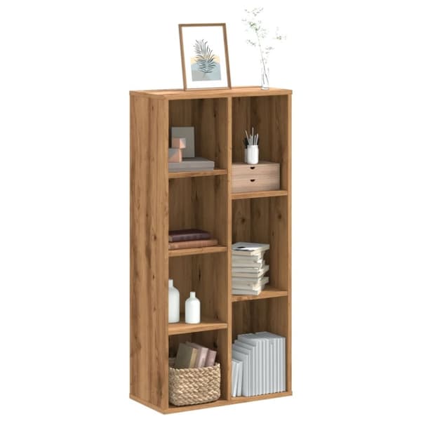 vidaXL Bokhylle artisan eik 50x25x105 cm konstruert tre