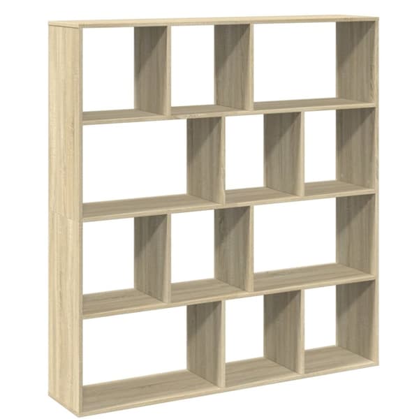 vidaXL Bokhylle sonoma eik 132x29x141,5 cm konstruert tre