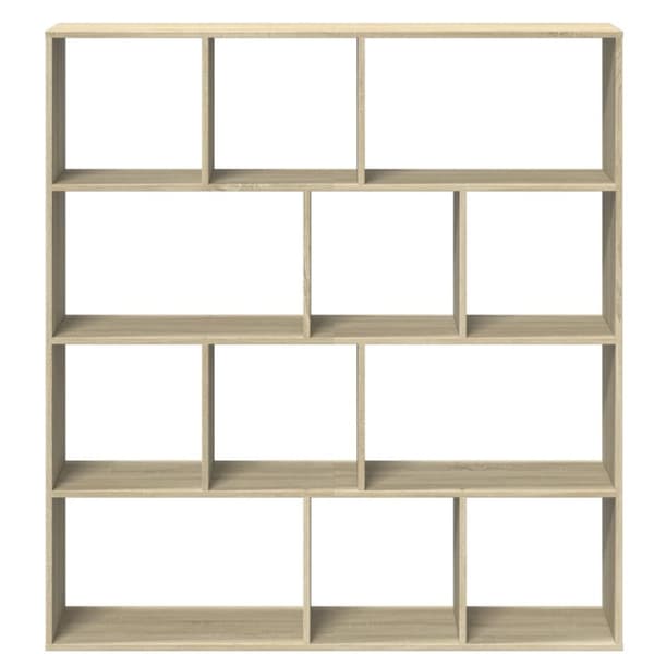 vidaXL Bokhylle sonoma eik 132x29x141,5 cm konstruert tre