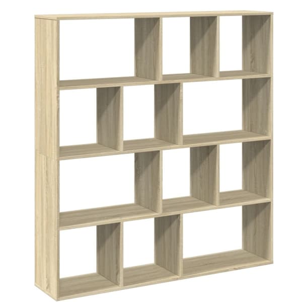 vidaXL Bokhylle sonoma eik 132x29x141,5 cm konstruert tre