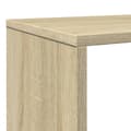 Miniatyrbilde 10 av 11: vidaXL Bokhylle sonoma eik 132x29x141,5 cm konstruert tre