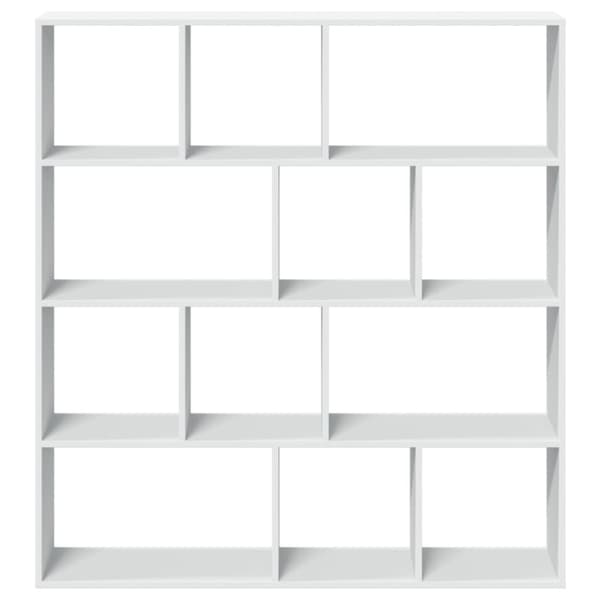 vidaXL Bokhylle hvit 132x29x141,5 cm konstruert tre