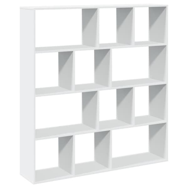 vidaXL Bokhylle hvit 132x29x141,5 cm konstruert tre