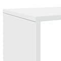 Miniatyrbilde 10 av 11: vidaXL Bokhylle hvit 132x29x141,5 cm konstruert tre