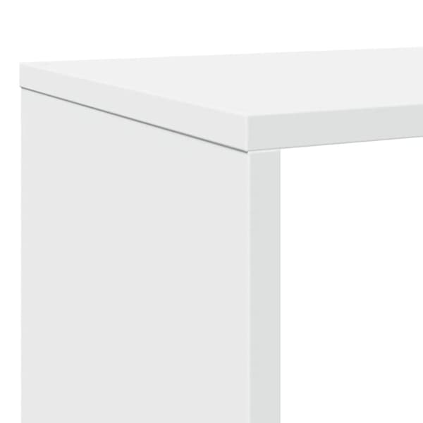 vidaXL Bokhylle hvit 132x29x141,5 cm konstruert tre