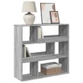 Miniatyrbilde 4 av 11: vidaXL Romdeler grå sonoma 100x33x94,5 cm konstruert tre