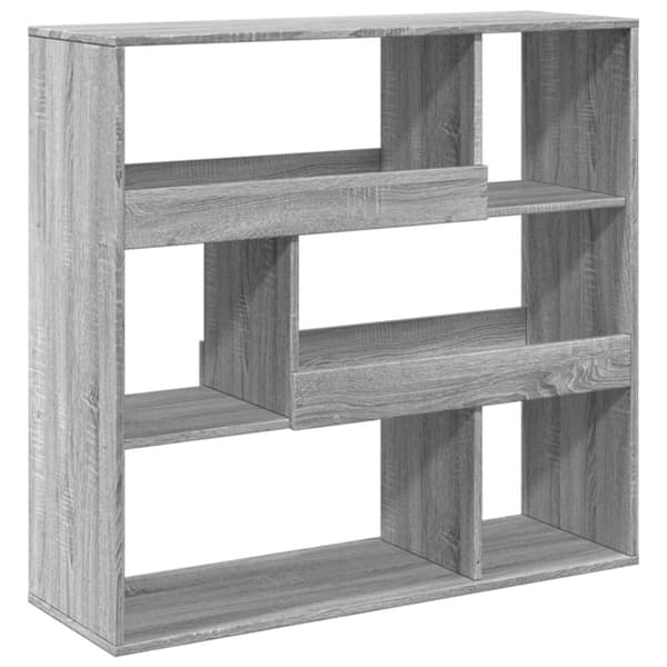 vidaXL Romdeler grå sonoma 100x33x94,5 cm konstruert tre