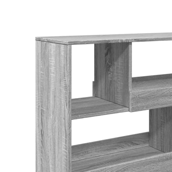 vidaXL Romdeler grå sonoma 100x33x94,5 cm konstruert tre
