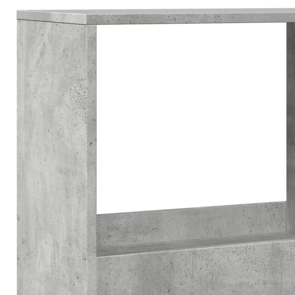 vidaXL Bokhylla betonggrå 100x33x175 cm konstruerat trä