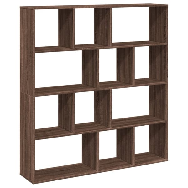 vidaXL Kirjahylly ruskea tammi 132x29x141,5 cm lastulevy