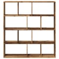 Pikkukuva 6 / 11: vidaXL Kirjahylly vanha puu 132x29x141,5 cm lastulevy