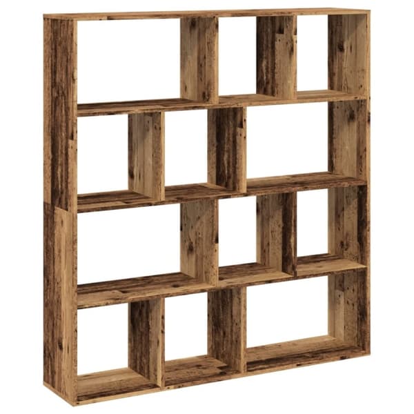 vidaXL Kirjahylly vanha puu 132x29x141,5 cm lastulevy