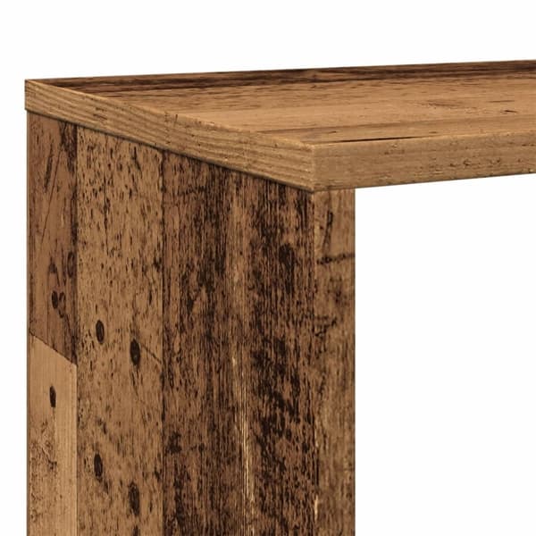 vidaXL Kirjahylly vanha puu 132x29x141,5 cm lastulevy