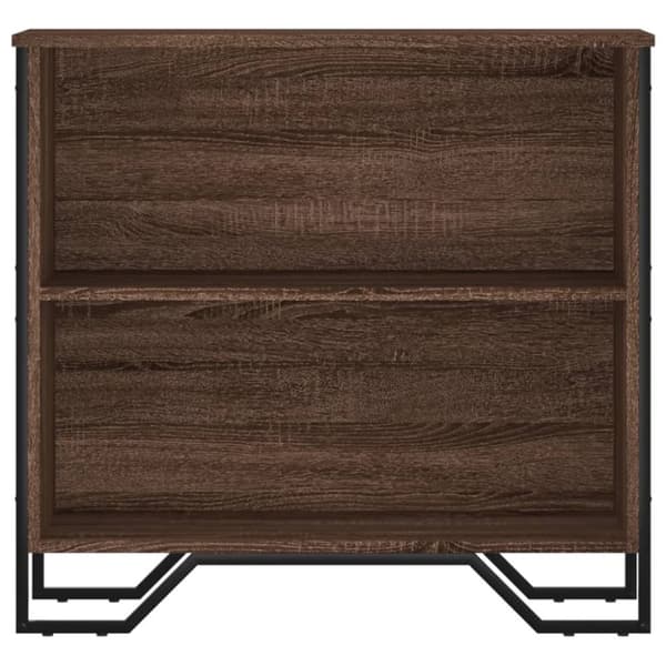 vidaXL bogreol 80x31x74,5 cm konstrueret træ brun egetræsfarve