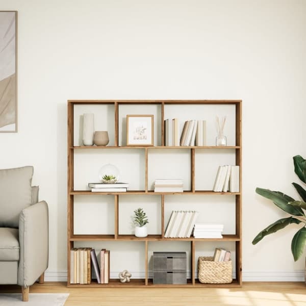 vidaXL Kirjahylly artesaani tammi 132x29x141,5 cm lastulevy