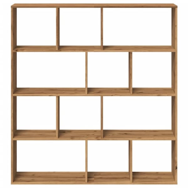 vidaXL Kirjahylly artesaani tammi 132x29x141,5 cm lastulevy