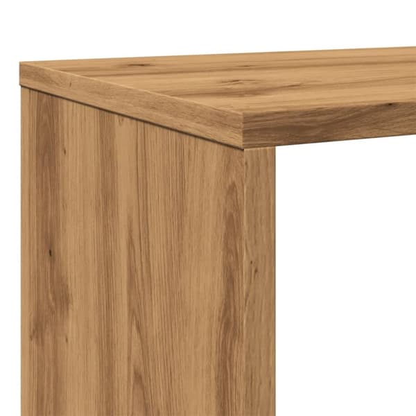 vidaXL Kirjahylly artesaani tammi 132x29x141,5 cm lastulevy