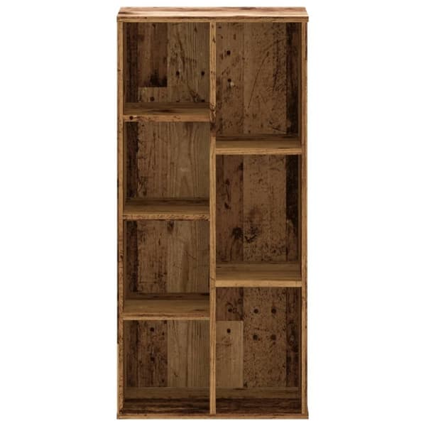 vidaXL bogreol 50x25x105 cm konstrueret træ antikt træ