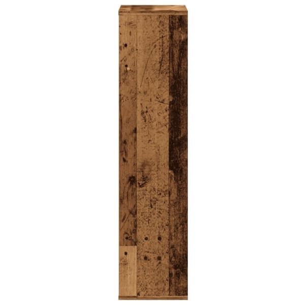 vidaXL bogreol 50x25x105 cm konstrueret træ antikt træ