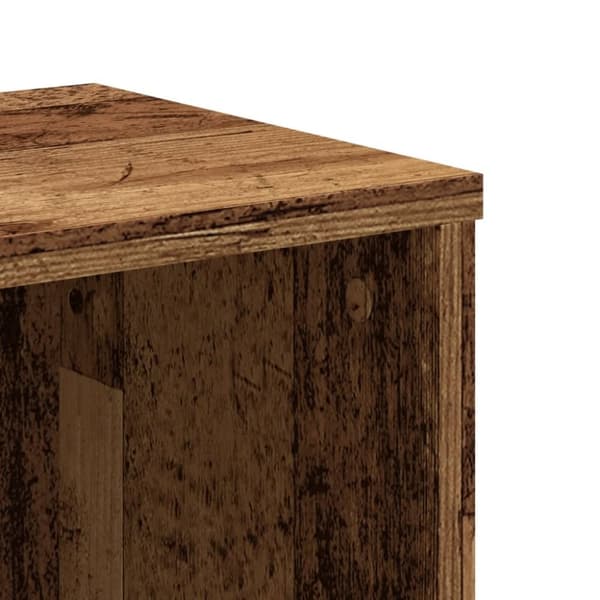 vidaXL bogreol 50x25x105 cm konstrueret træ antikt træ