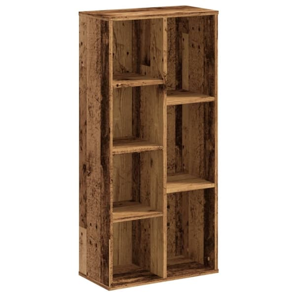 vidaXL bogreol 50x25x105 cm konstrueret træ antikt træ