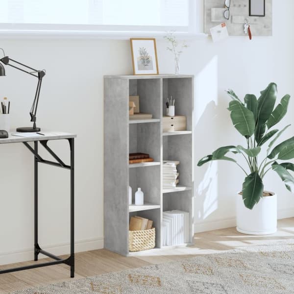 vidaXL bogreol 50x25x105 cm konstrueret træ betongrå