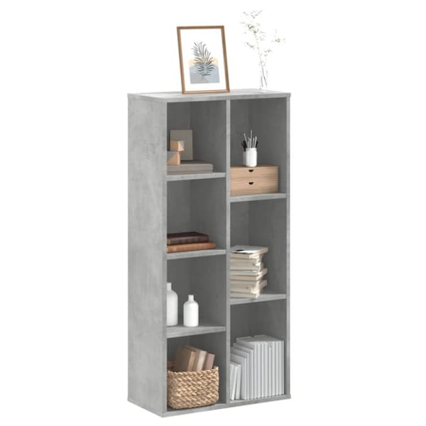 vidaXL bogreol 50x25x105 cm konstrueret træ betongrå