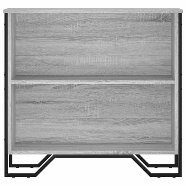 vidaXL bogreol 80x31x74,5 cm konstrueret træ grå sonoma-eg