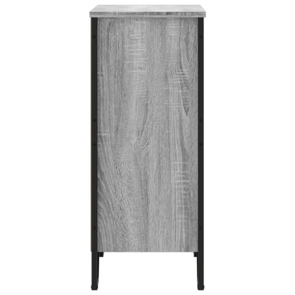 vidaXL bogreol 80x31x74,5 cm konstrueret træ grå sonoma-eg