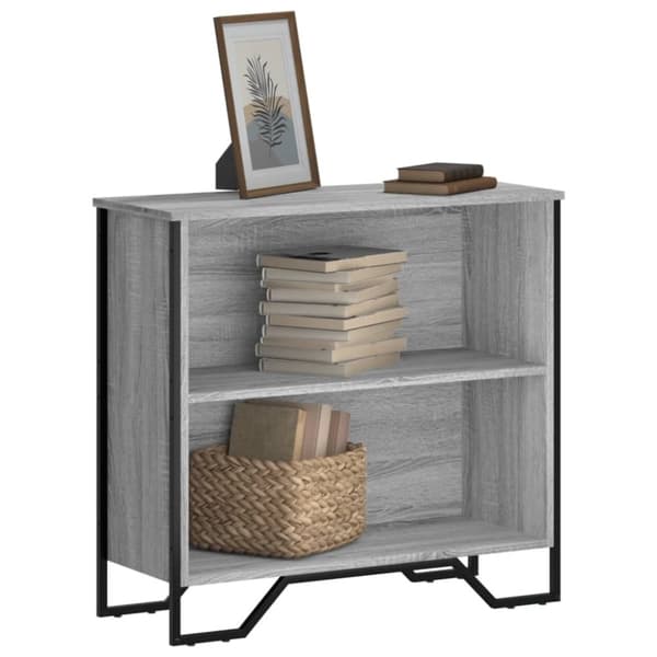 vidaXL bogreol 80x31x74,5 cm konstrueret træ grå sonoma-eg