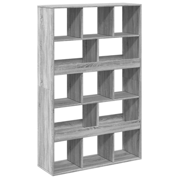 vidaXL Kirjahylly harmaa Sonoma 100x33x156,5 cm tekninen puu