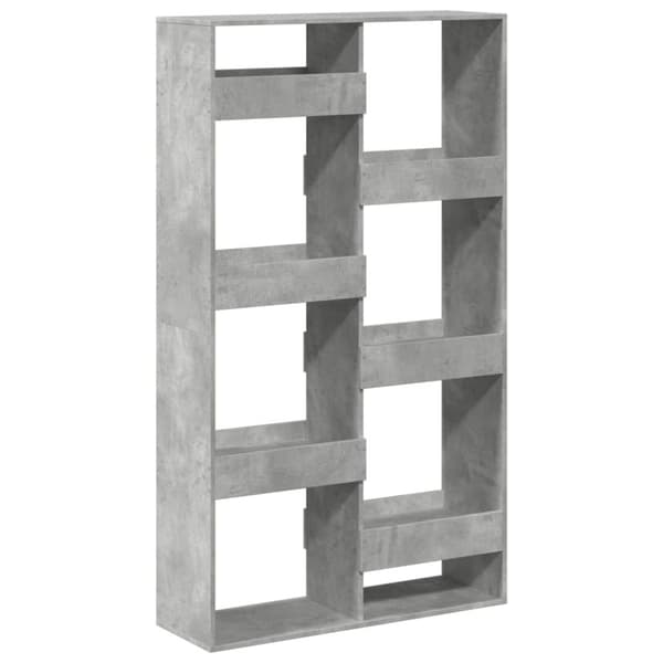 vidaXL Kirjahylly betoninharmaa 100x33x175 cm tekninen puu