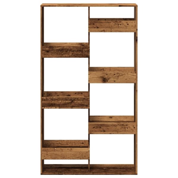 vidaXL bogreol 100x33x175 cm konstrueret træ antikt træ