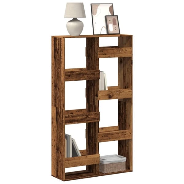 vidaXL bogreol 100x33x175 cm konstrueret træ antikt træ