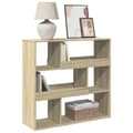 Miniatyrbillede 4 af 11: vidaXL rumdeler 100x33x94,5 cm konstrueret træ sonoma-eg