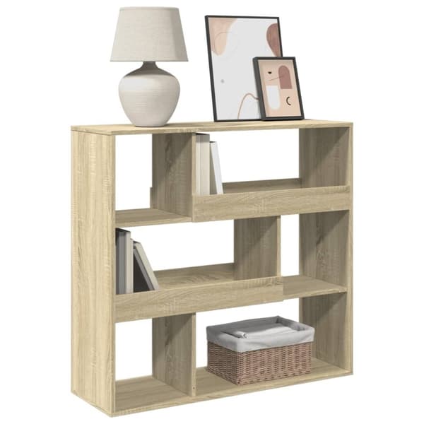 vidaXL rumdeler 100x33x94,5 cm konstrueret træ sonoma-eg