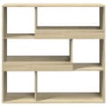 Miniatyrbillede 5 af 11: vidaXL rumdeler 100x33x94,5 cm konstrueret træ sonoma-eg