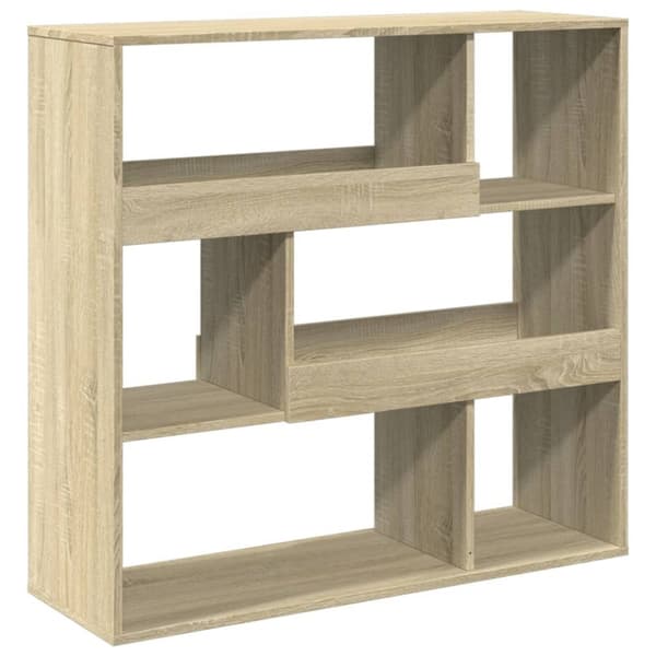 vidaXL rumdeler 100x33x94,5 cm konstrueret træ sonoma-eg