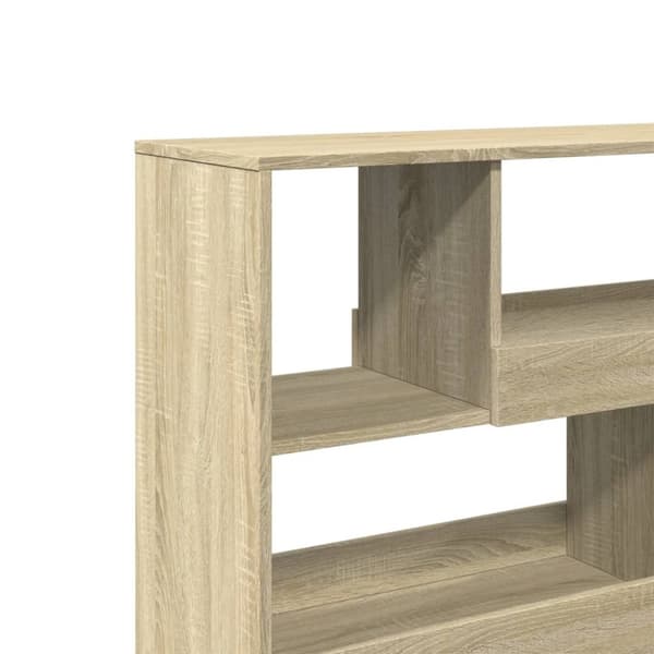 vidaXL rumdeler 100x33x94,5 cm konstrueret træ sonoma-eg