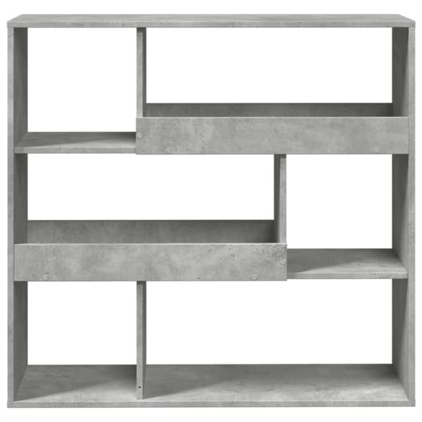 vidaXL rumdeler 100x33x94,5 cm konstrueret træ betongrå