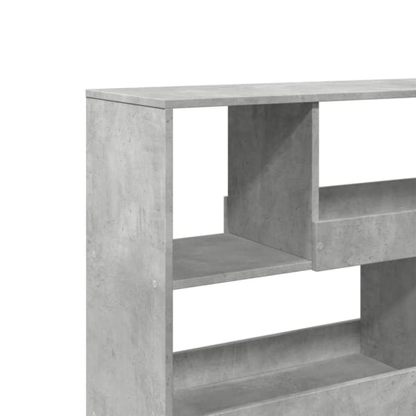 vidaXL rumdeler 100x33x94,5 cm konstrueret træ betongrå