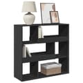 Miniatyrbillede 4 af 11: vidaXL rumdeler 100x33x94,5 cm konstrueret træ sort