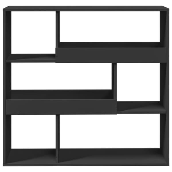 vidaXL rumdeler 100x33x94,5 cm konstrueret træ sort
