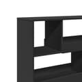 Miniatyrbillede 8 af 11: vidaXL rumdeler 100x33x94,5 cm konstrueret træ sort