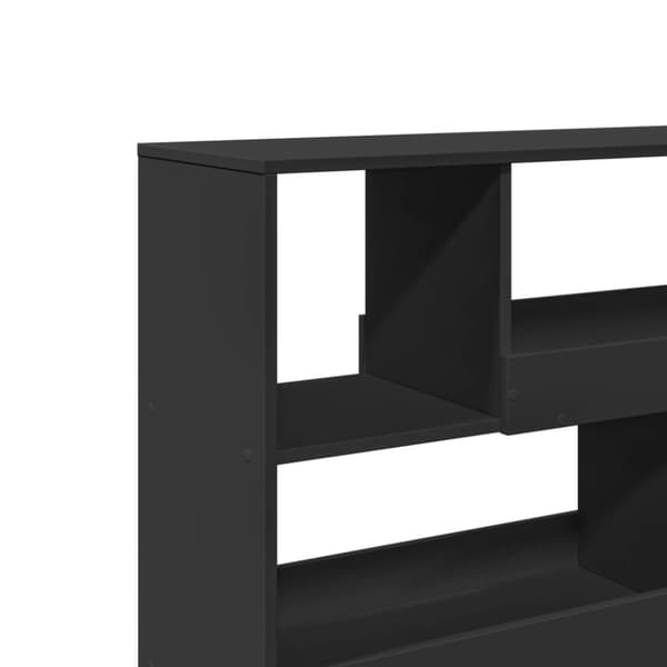 vidaXL rumdeler 100x33x94,5 cm konstrueret træ sort