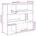 Miniatyrbillede 10 af 11: vidaXL rumdeler 100x33x94,5 cm konstrueret træ sort