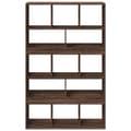 Miniatyrbillede 5 af 11: vidaXL bogreol 100x33x156,5 cm konstrueret træ brun egetræsfarve