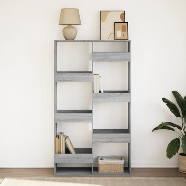 vidaXL bogreol 100x33x175 cm konstrueret træ grå sonoma-eg