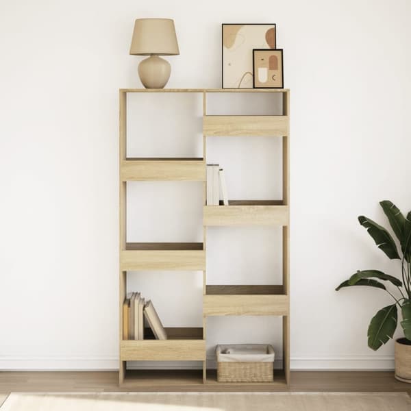 vidaXL bogreol 100x33x175 cm konstrueret træ sonoma-eg